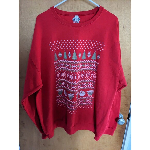 Star Wars Other - Star Wars Men's Christmas Pullover Sweater Size XL Merry Force Be With You